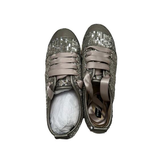 Generation Love women’s NWOT’s Silver Sequin espadrilles with laces. Size 39 - Picture 3 of 7